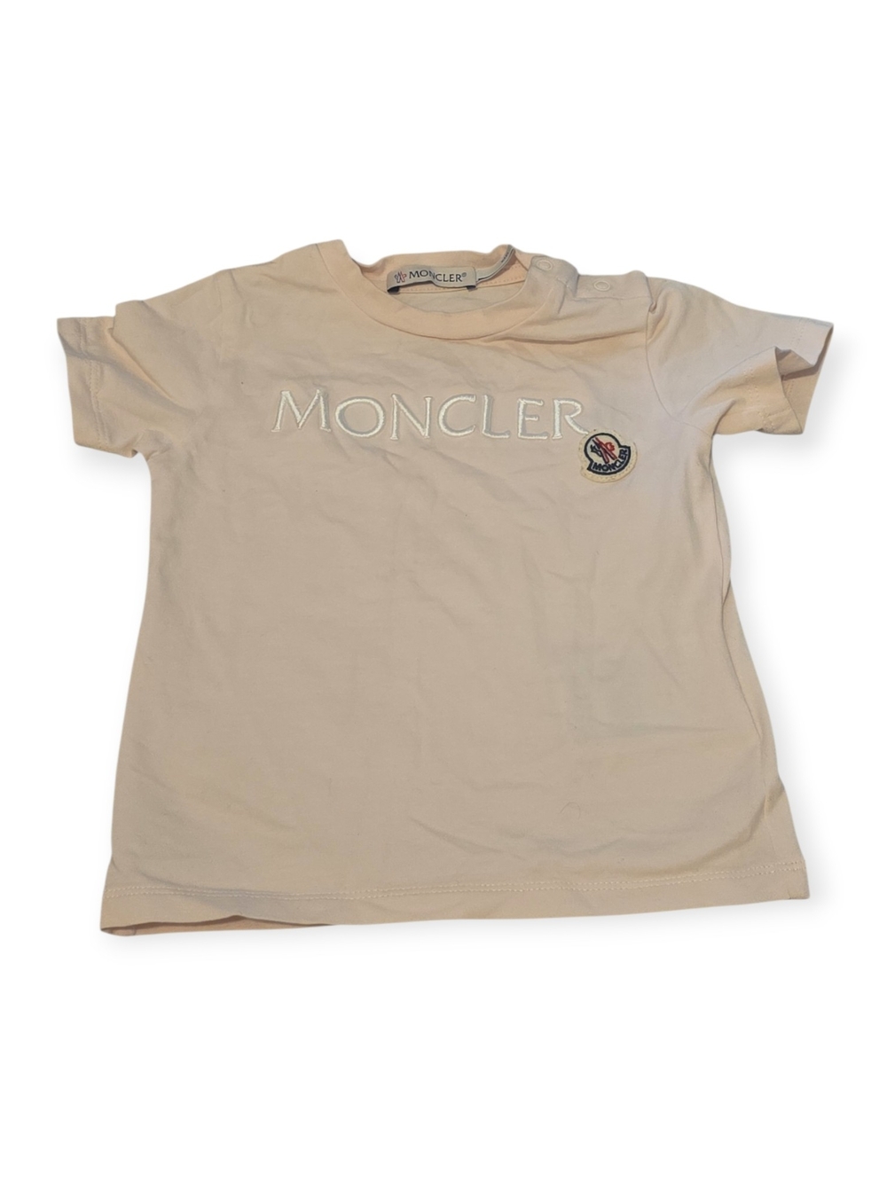 Little girls Moncler light pink T-shirt, size 12-18 months